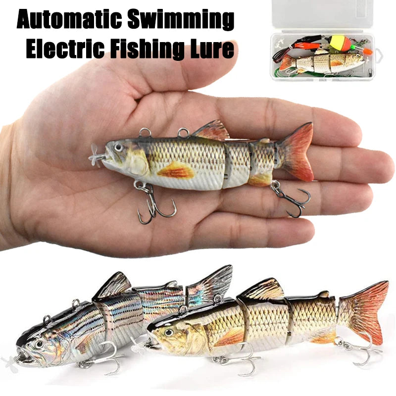 Robotic USB Rechargeable Auto Swimming Bait - Multi Jointed Wobbler