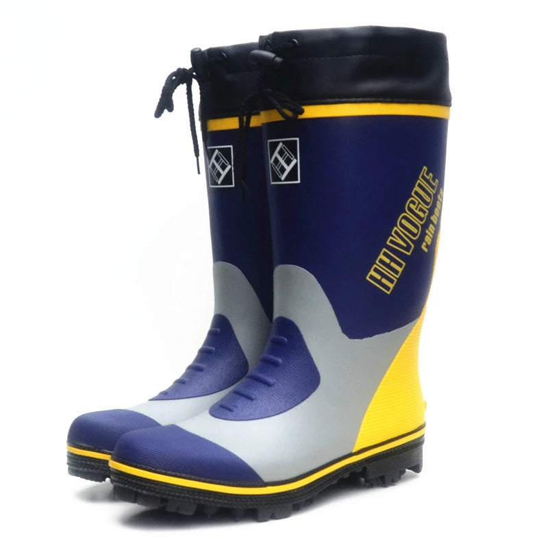Waterproof Fishing Boots – Steel Spike Sole Rubber Gumboots for Hunting, Hiking & Working