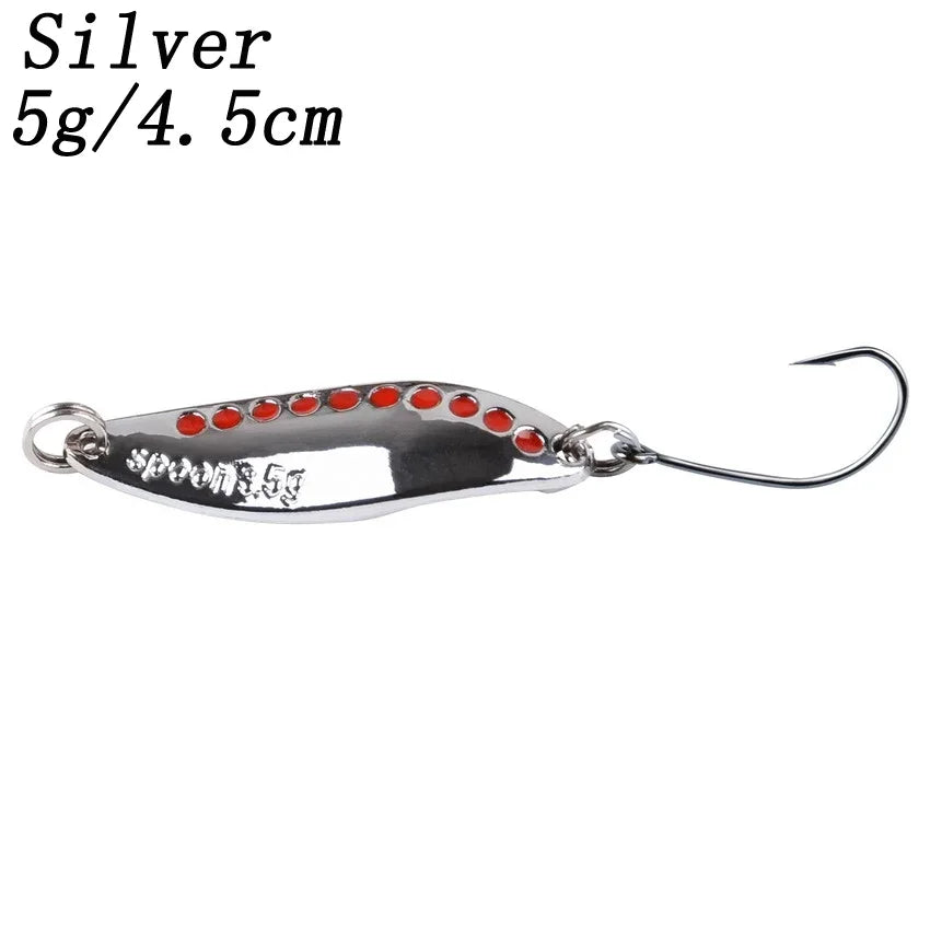 2.5G-30G Metal Vib Leech Spinner Spoons – Lures for Large Predator Fish