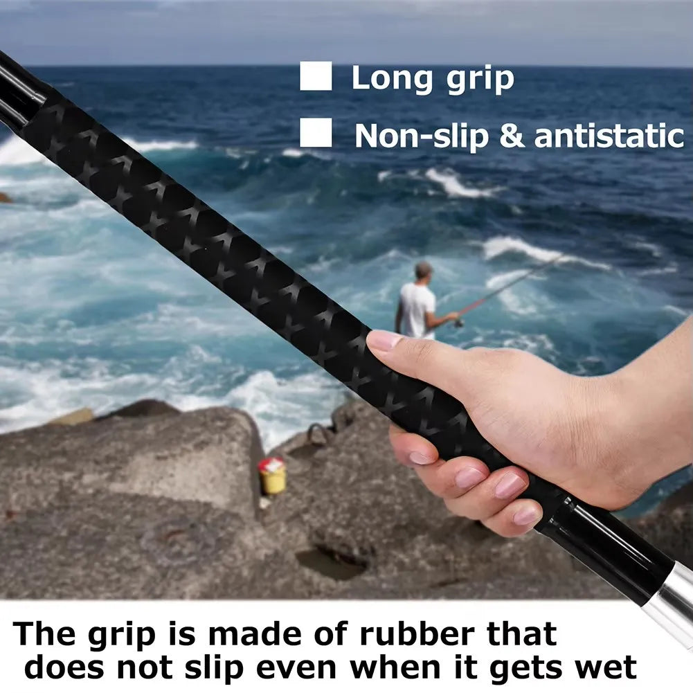 3M Carbon Fibre Retractable Fishing Rod & Rubber Net Set – Portable Catch and Release Net
