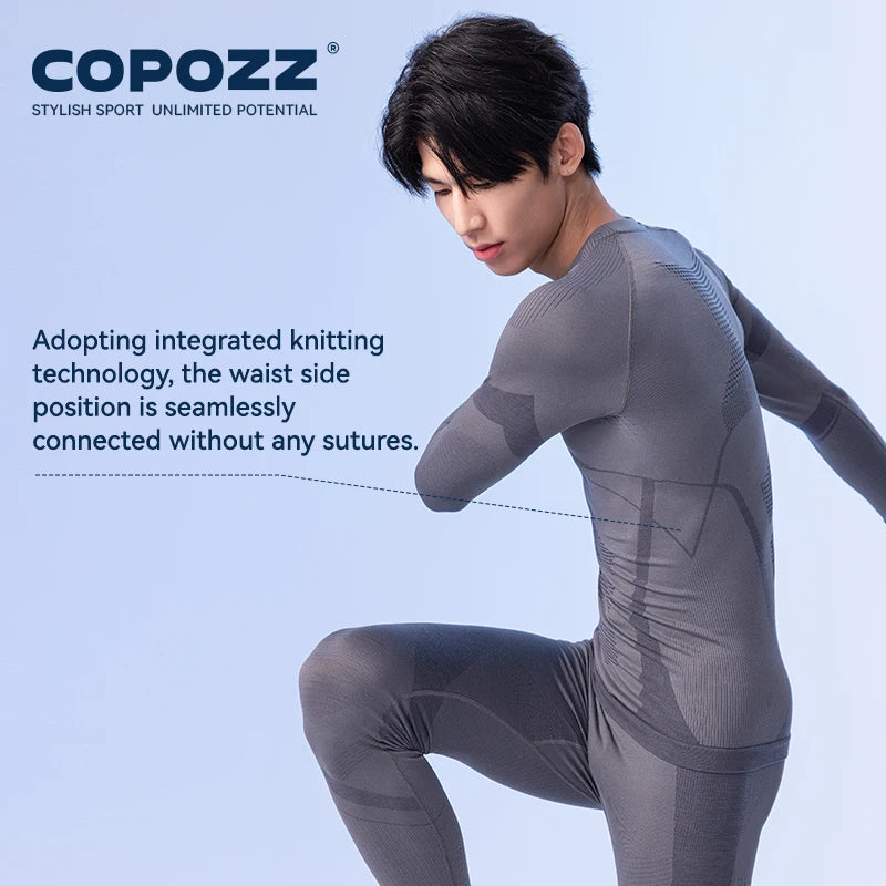 Merino Wool Thermal Base Layer Set – Seamless Winter Fit
