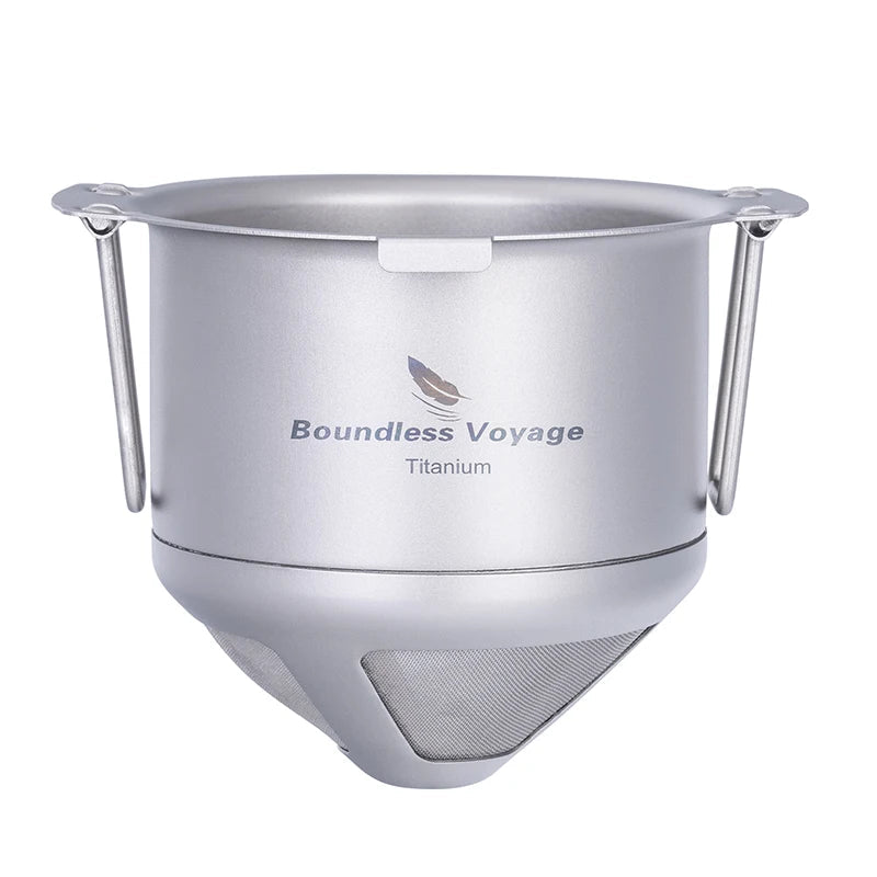 Titanium Coffee Filter Ti6002P – Reusable Ultralight Pour Over Drip Filter