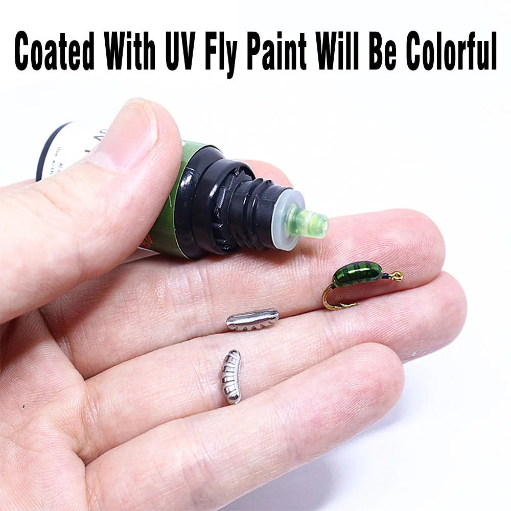 Heavy Tungsten Nymph Bodies 10PCS – Ribbed Fly Tying Weights
