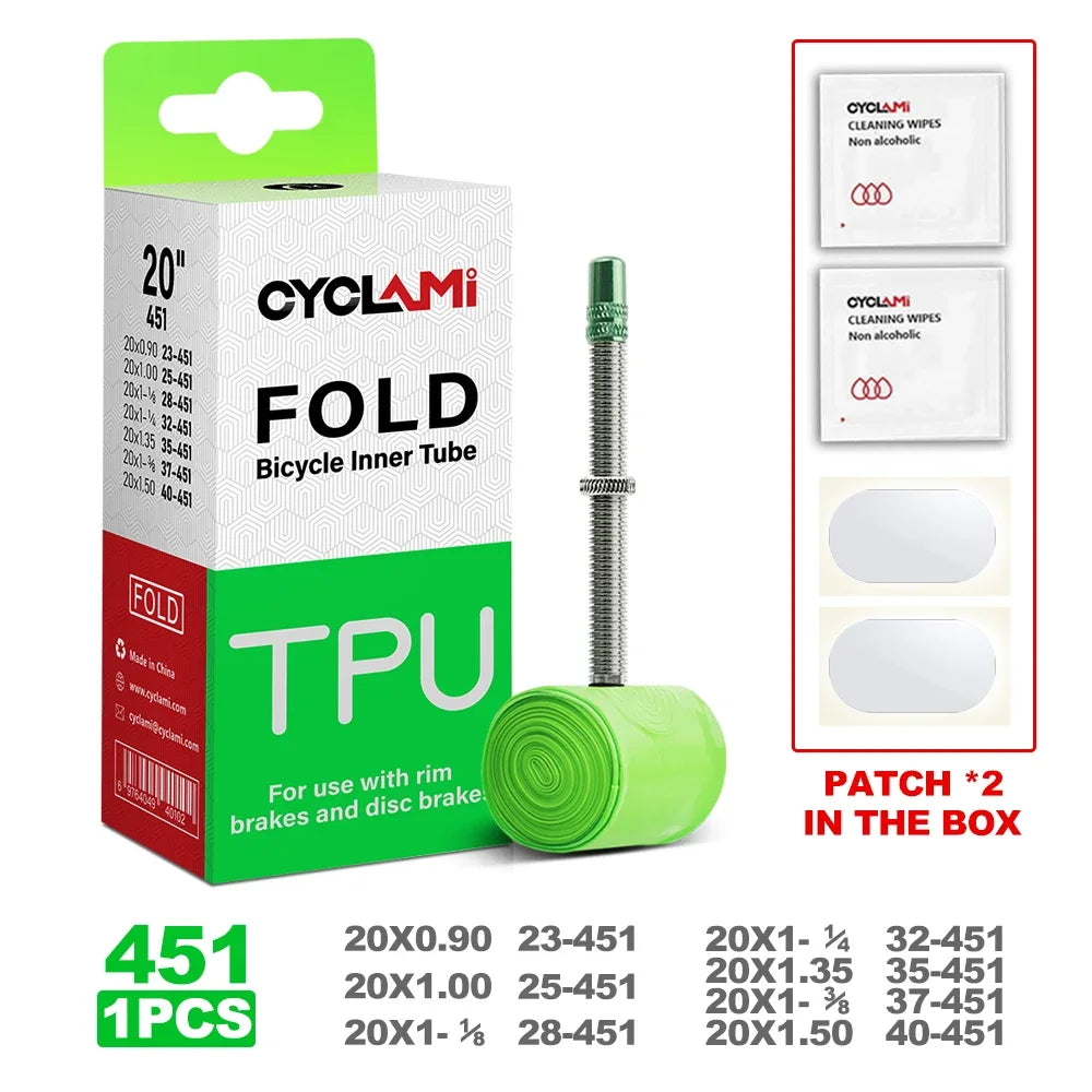 Ultralight Folding Bike TPU Inner Tube 16-20 Inch