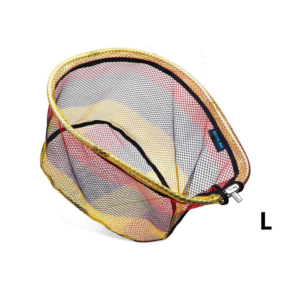 Foldable Colour Fishing Net – Rubber-Coated Oval Frame