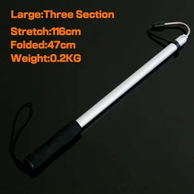 Telescopic Fishing Gaff – Stainless Steel Spear Hook for Sea Fishing (64/89/116CM)