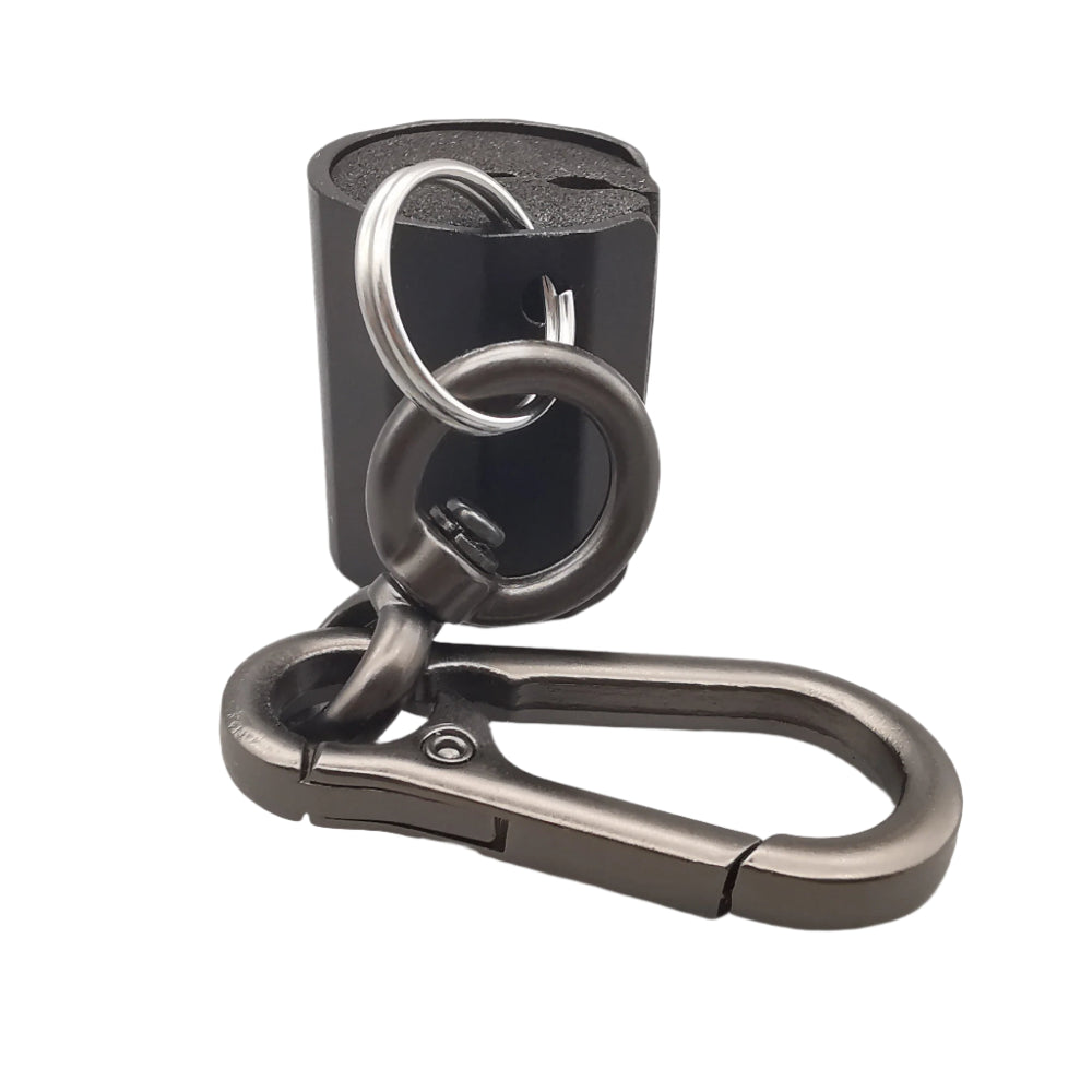 Aluminium fishing rod holder with detachable clip ring for easy attachment and portability