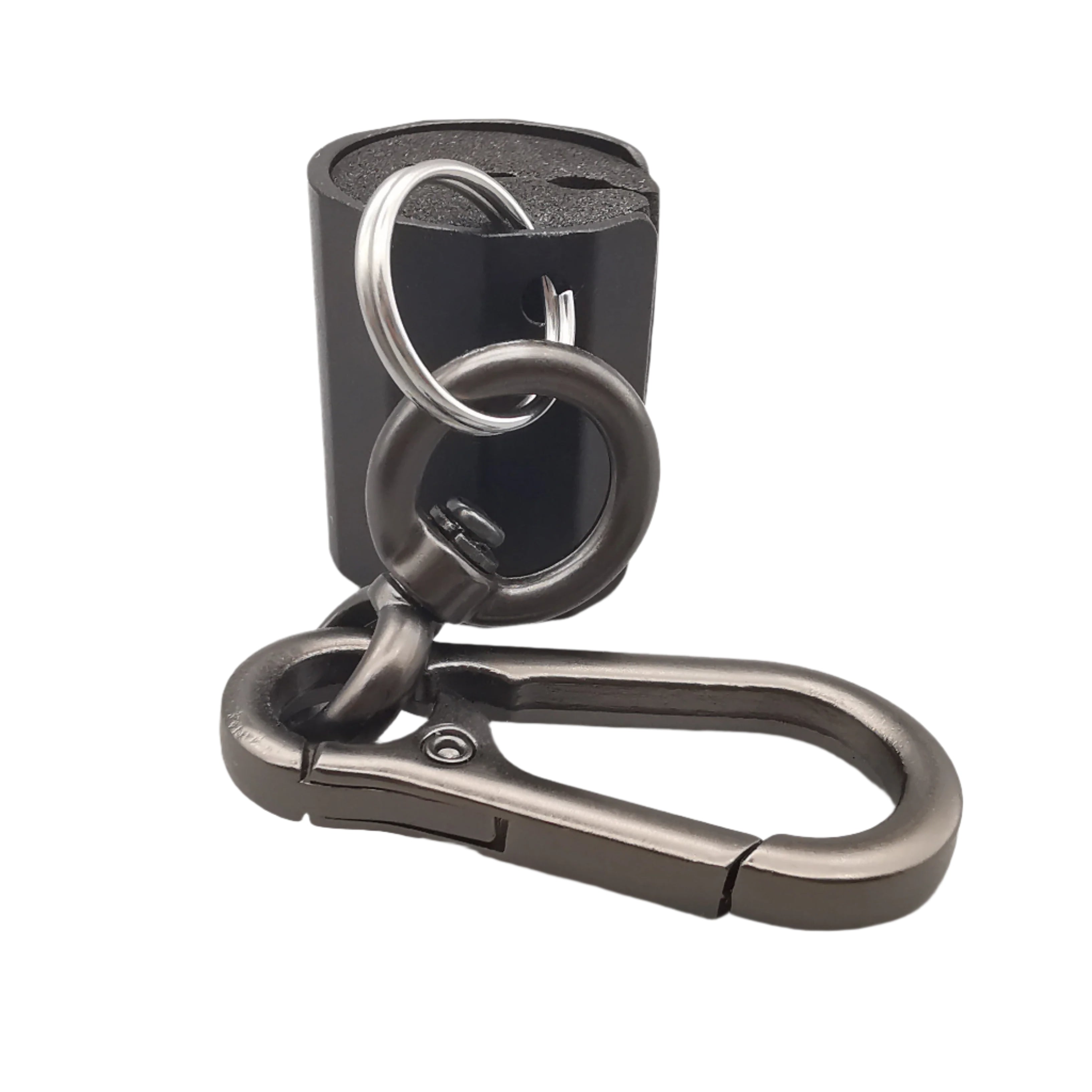 Aluminium fishing rod holder with detachable clip ring for easy attachment and portability