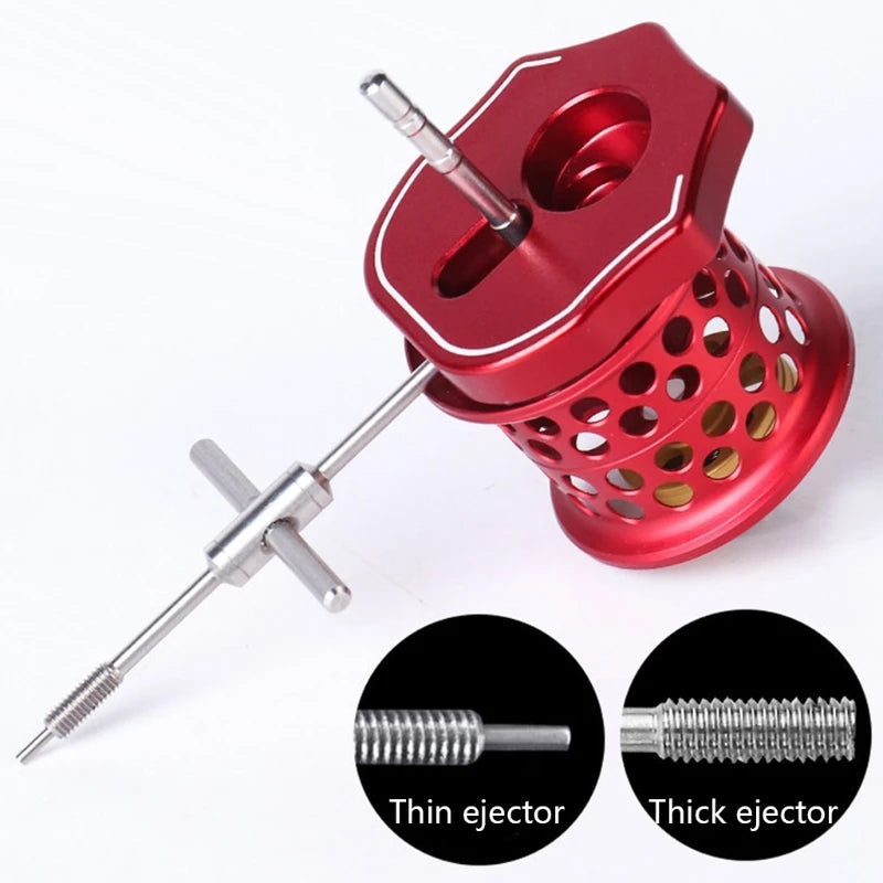 Baitcasting reel pin remover kit 
