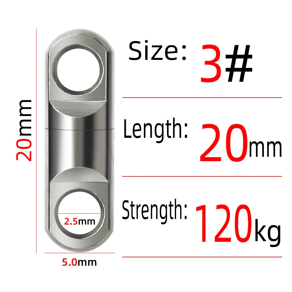 Ball bearing barrel swivel rated to 120kg strength