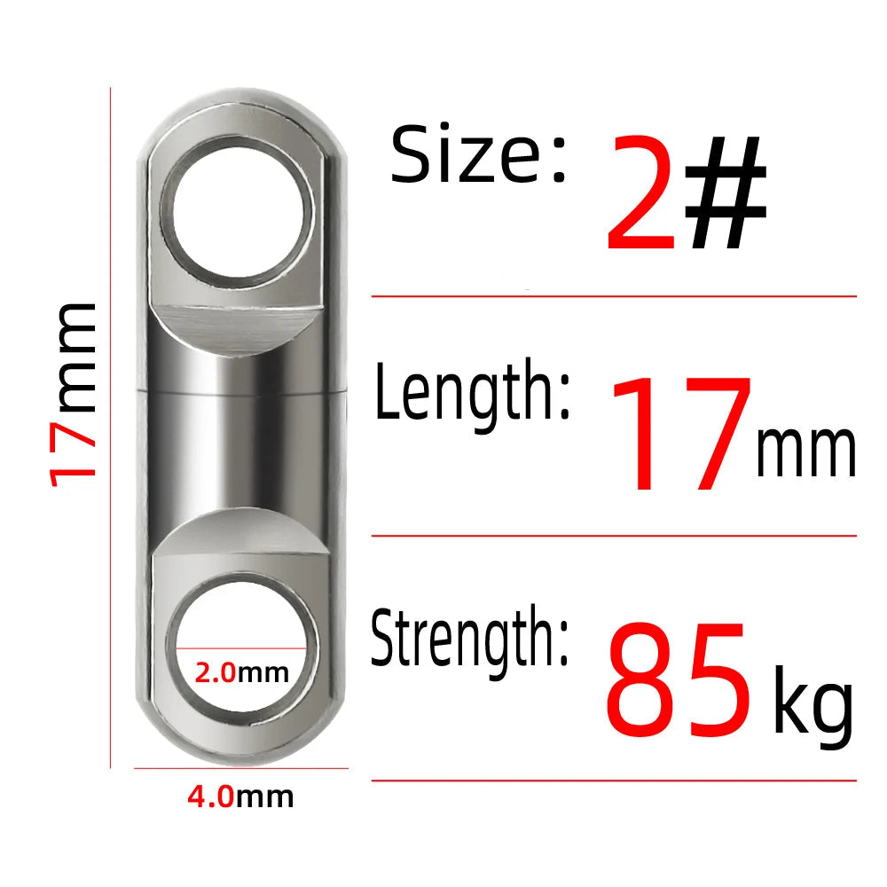 Ball bearing barrel swivel rated to 85kg strength