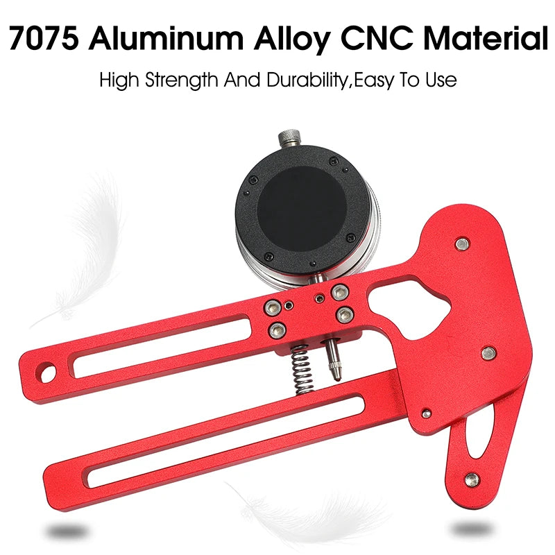 CNC machined aluminium bicycle spoke tension meter body