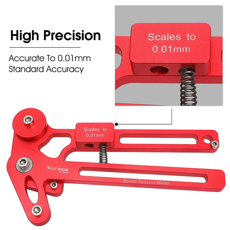 High precision bicycle spoke tension meter measurement display