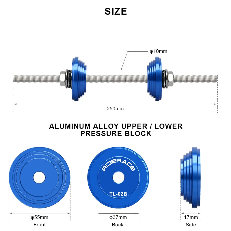 Assembled bottom bracket press tool off the bike