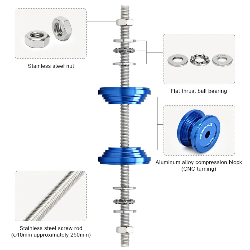Bottom bracket press tool kit with threaded rod and adapters