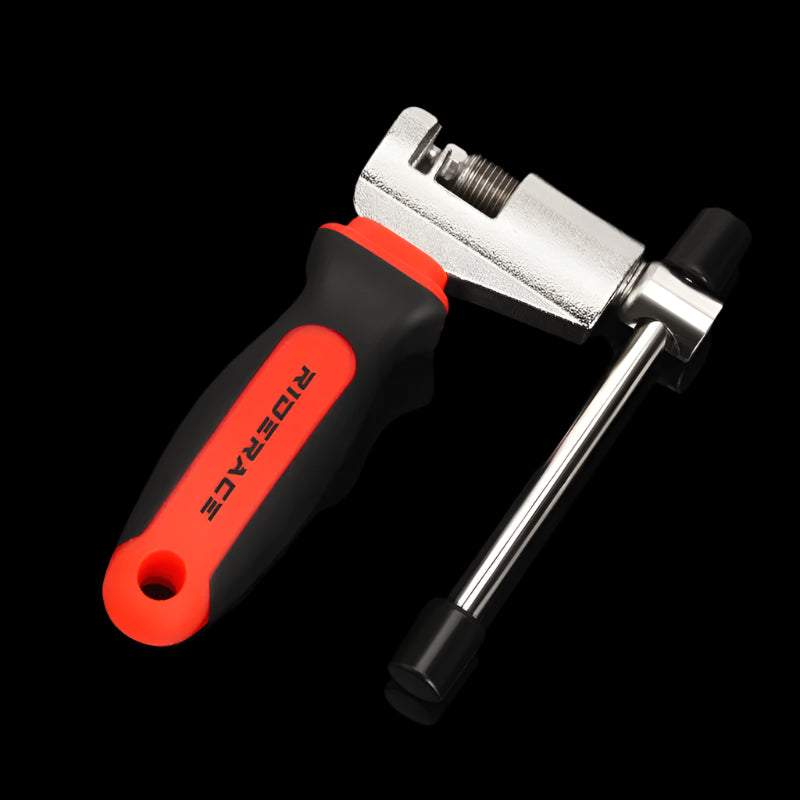 Bicycle chain pin remover and link breaker tool with handle