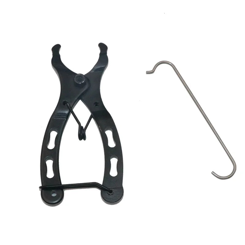 Bike chain quick link pliers accessories including chain holding hook