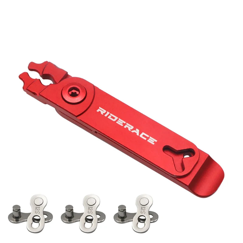 Master link pliers used for 12 speed chain maintenance