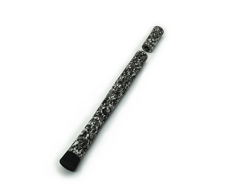 Black and grey camouflage EVA fishing rod handle grip for comfortable and stylish rod upgrades