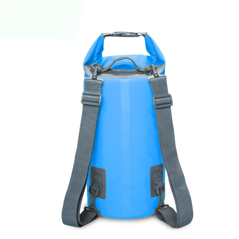 Blue PVC waterproof dry bag backpack