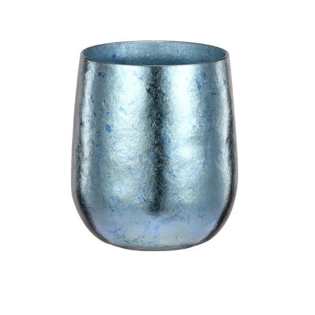 Blue titanium cup upright product display