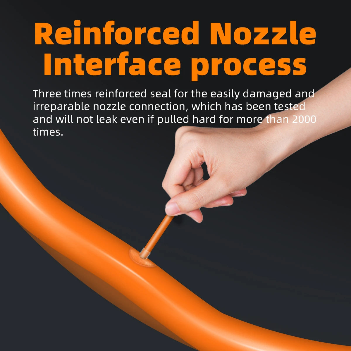  CYCLAMI reinforced nozzle interface process for long-lasting durability and air retention