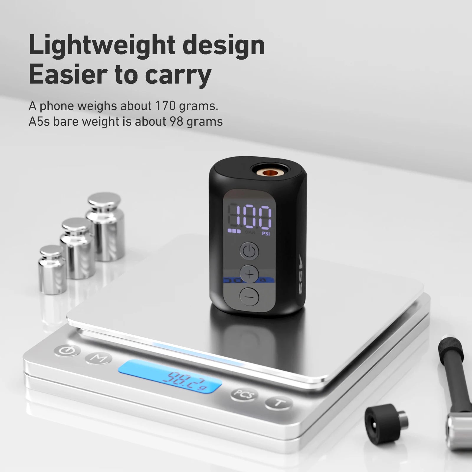 CYCLAMI A5s mini electric pump with charging cable, adapters, and silicone protective case