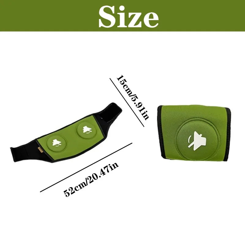 Dog hearing protection hood size diagram