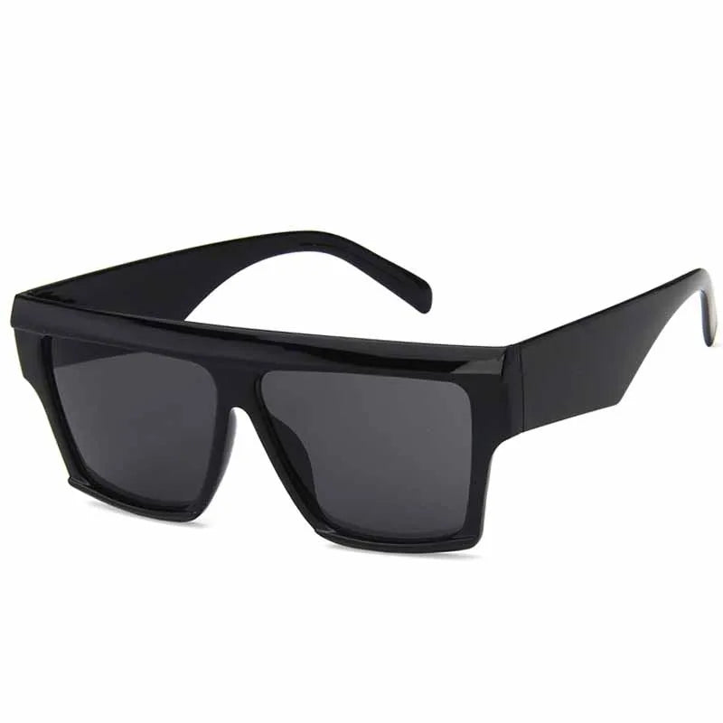 DOHOHDO black oversized square sunglasses with UV400 protection and modern streetwear styling