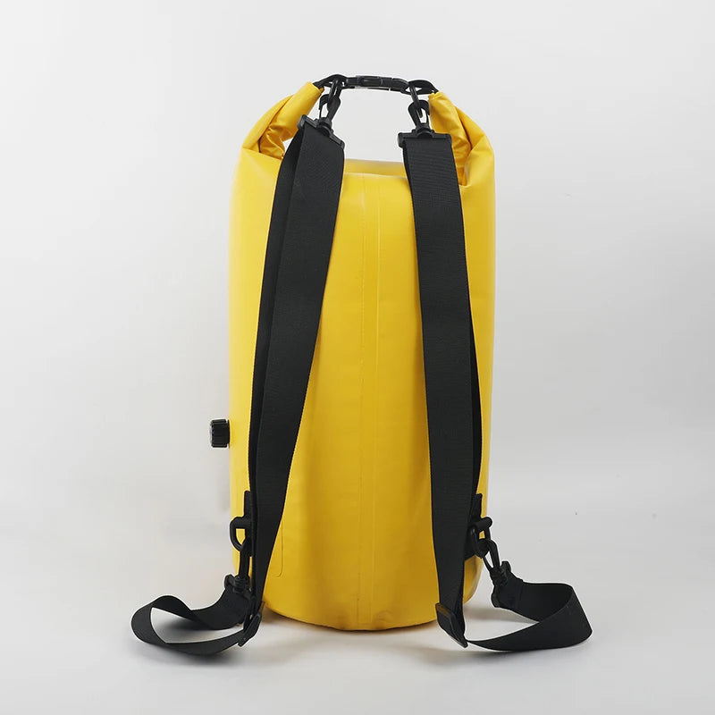 20 litre dry bag backpack rear strap system
