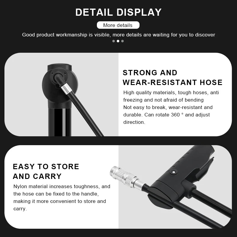 Dual cylinder bicycle hand pump design for efficient inflation