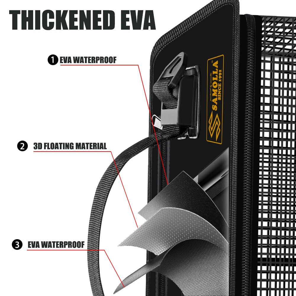 EVA frame reinforcement detail on fish cage