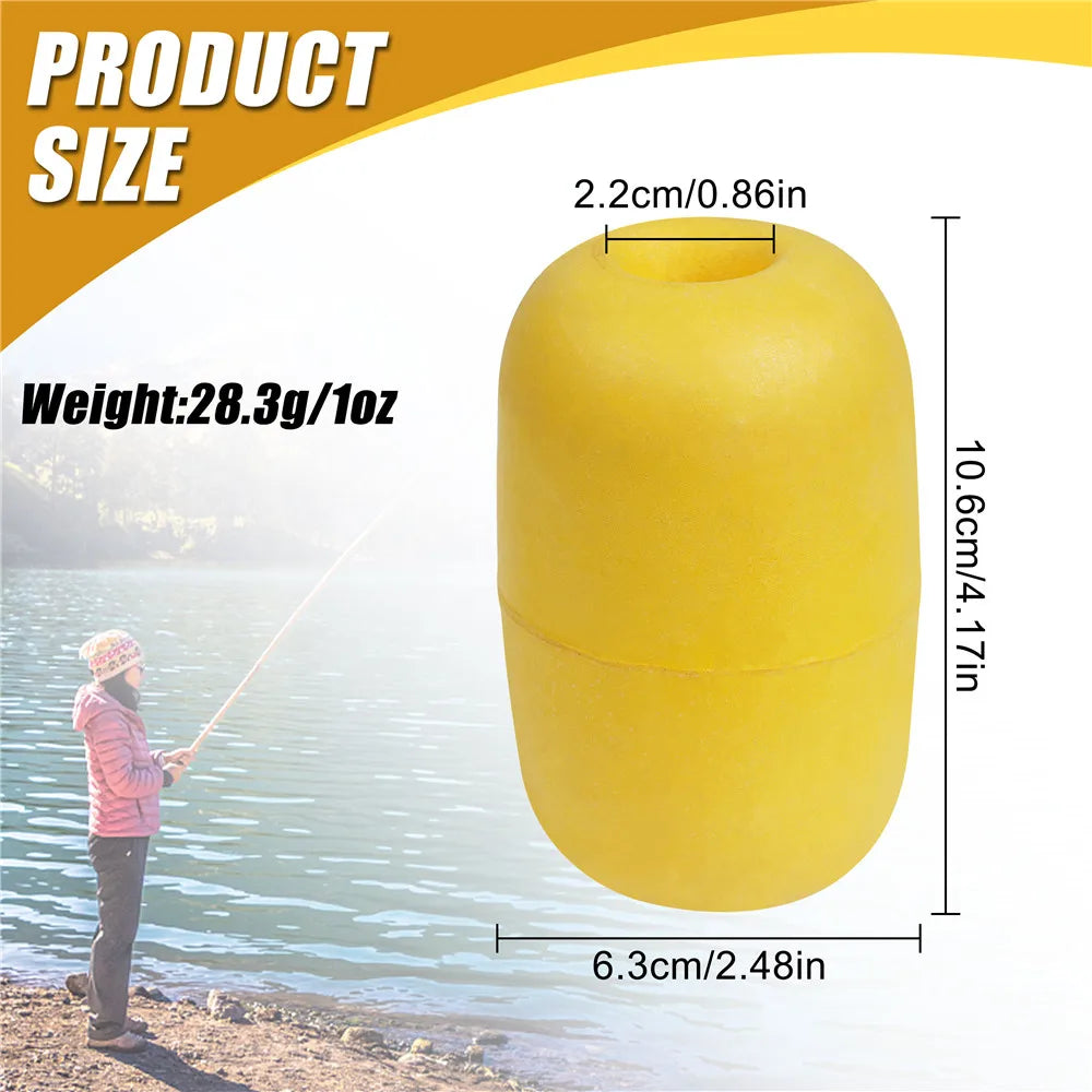 EVA marker float with product size and weight specifications