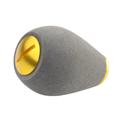 EVA fishing reel handle knob with gold accent offering lightweight balance and ergonomic comfort for long sessions