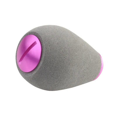 EVA reel handle knob with pink aluminium trim providing smooth grip and durability for baitcasting or spinning reels