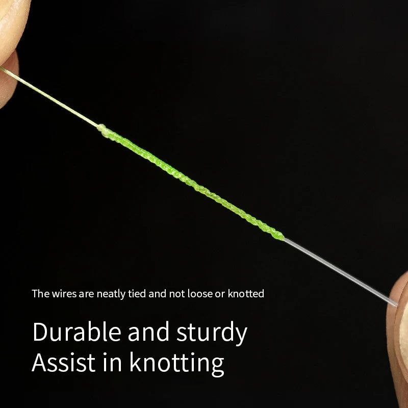FG knot tool demonstrating braid to leader knot