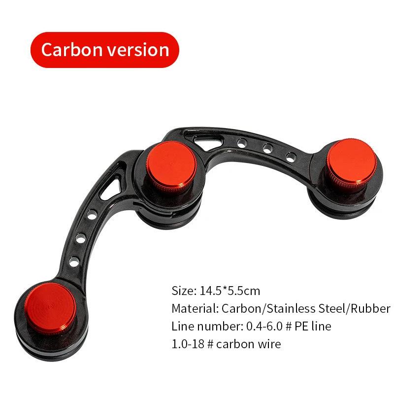 Carbon version FG knot tying tool for fishing rigs