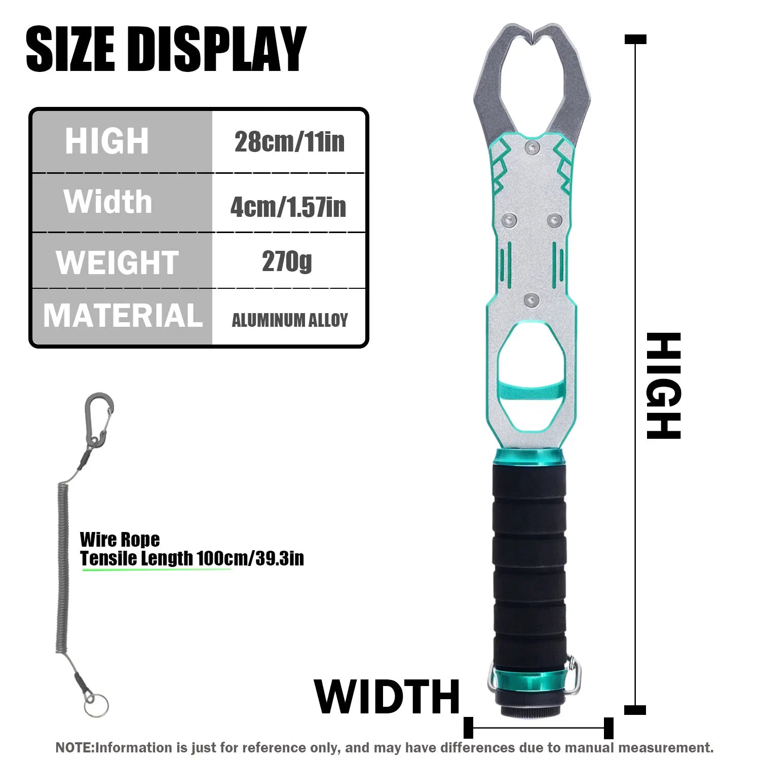 fishing grip with built in scale showing weight measurement