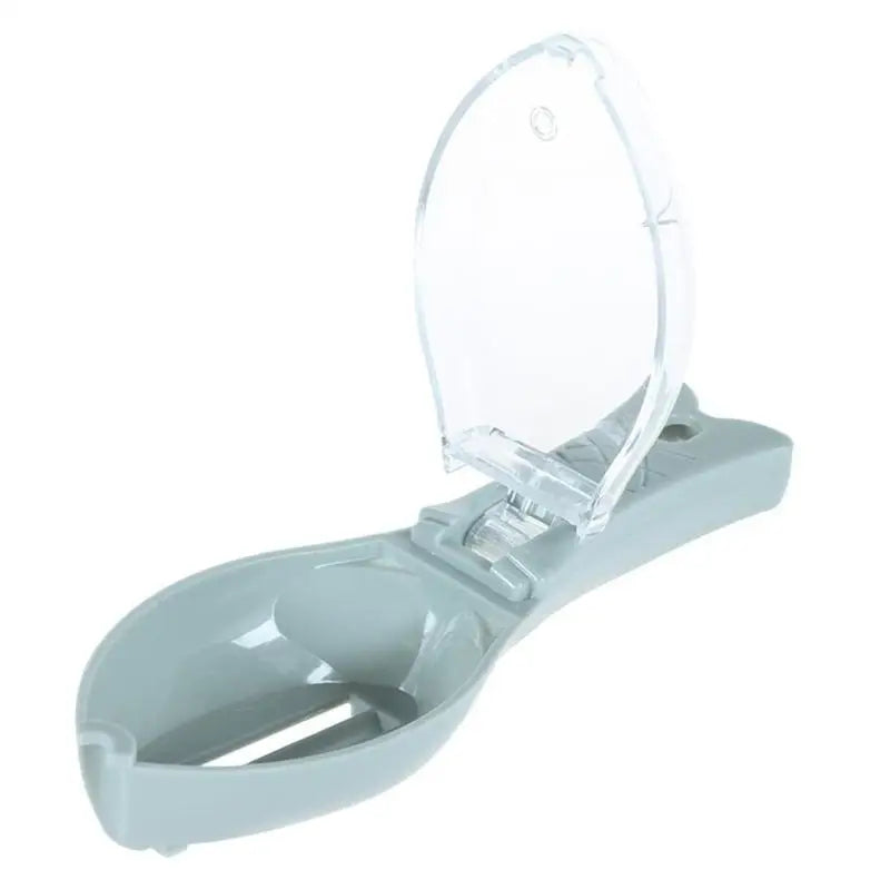 Side view of plastic fish scale scraper tool