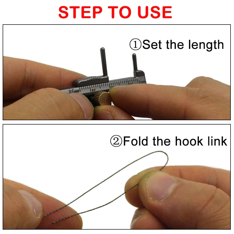 Fishing loop sizer tool step by step knot tying guide