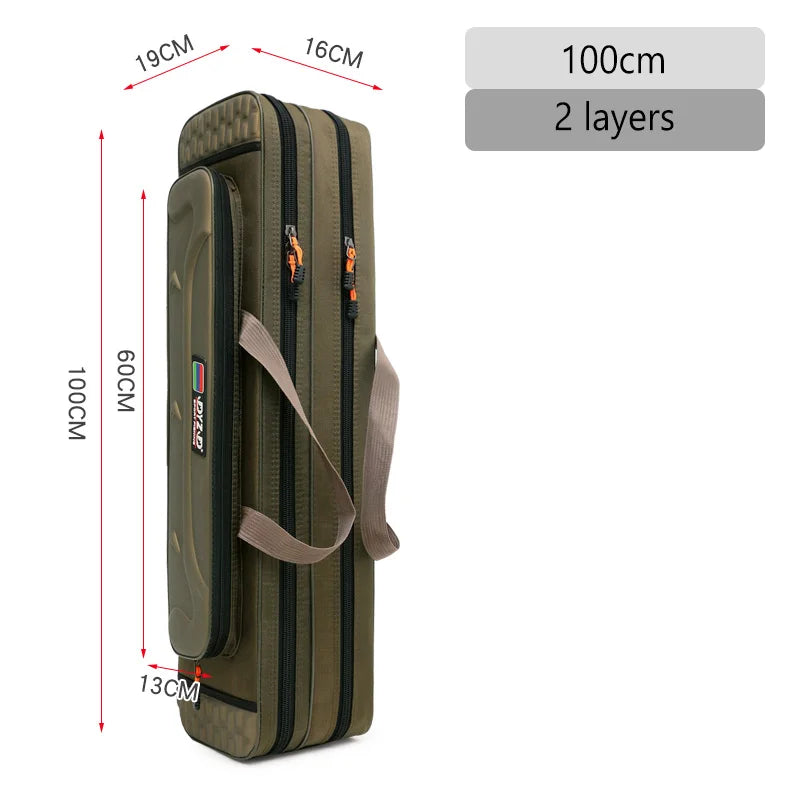 100 centimetre two layer fishing rod bag