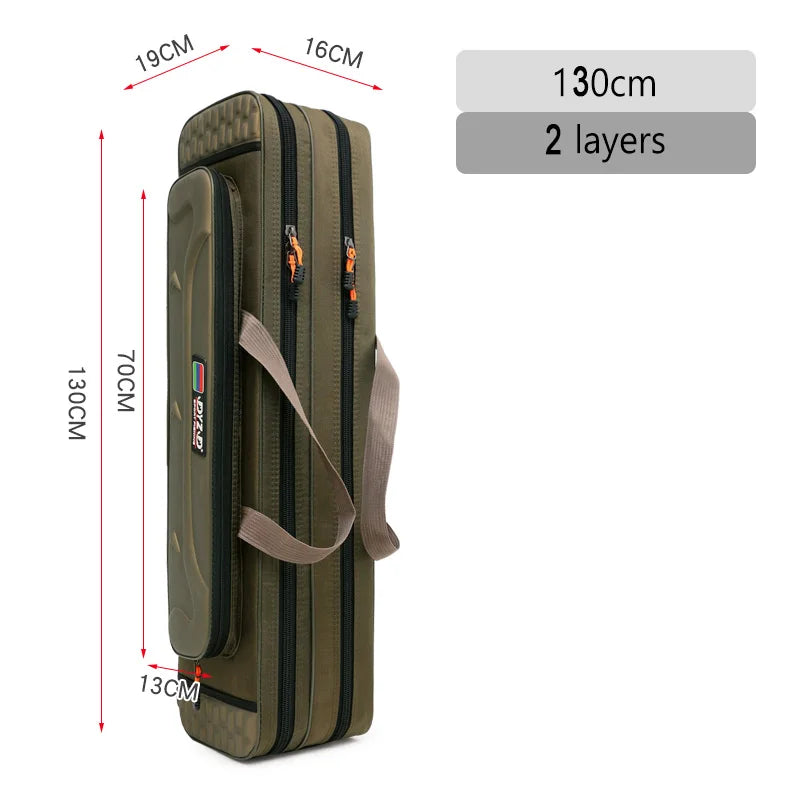 130 centimetre two layer fishing rod bag