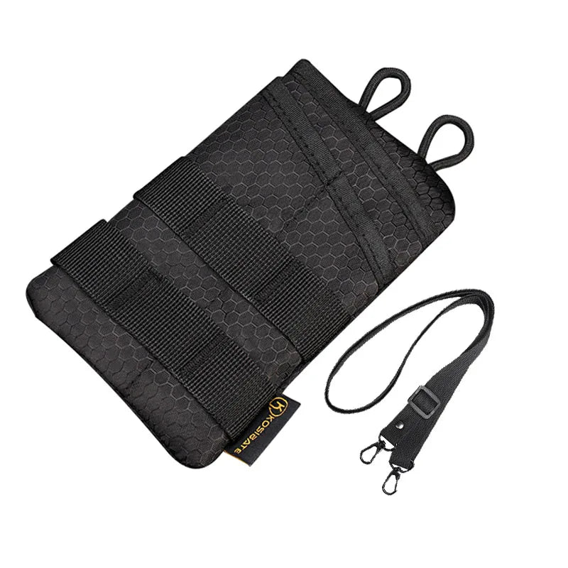 Fishing utility pouch molle backing attachment panel