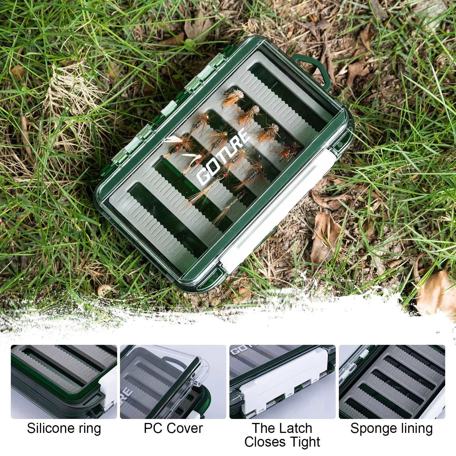 Fly fishing box size chart showing box dimensions