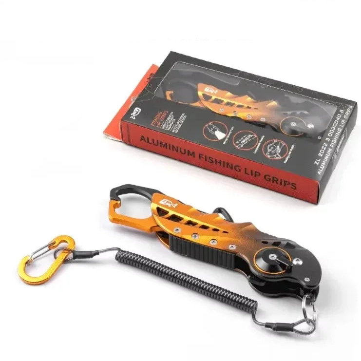 foldable fish lip gripper in brown