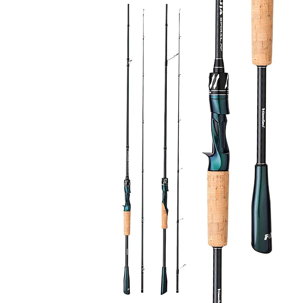 GOTURE ultralight 30 + 36T carbon lure rod full view showing cork handle and fast-action blank