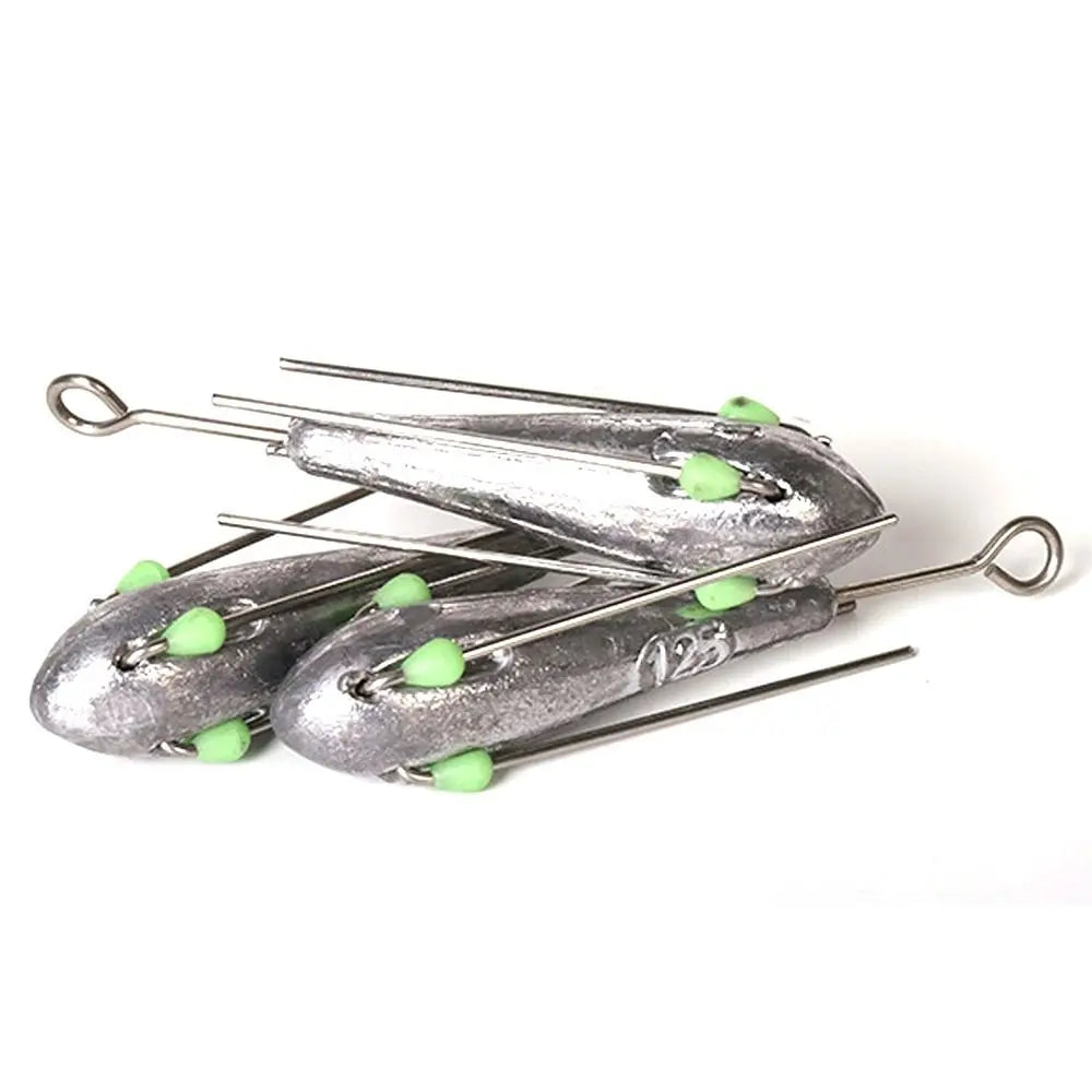 Grapnel surf sinkers in multiple weight options for saltwater fishing