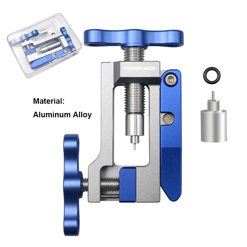 Blue hydraulic brake hose installation tool set