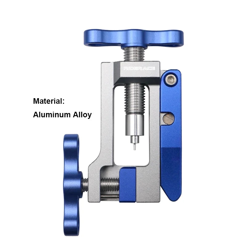 Blue hydraulic brake hose installation tool