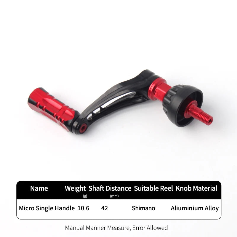 KAWA D001 red and black aluminium handle viewed from above showing ergonomic knob spacing and durable frame